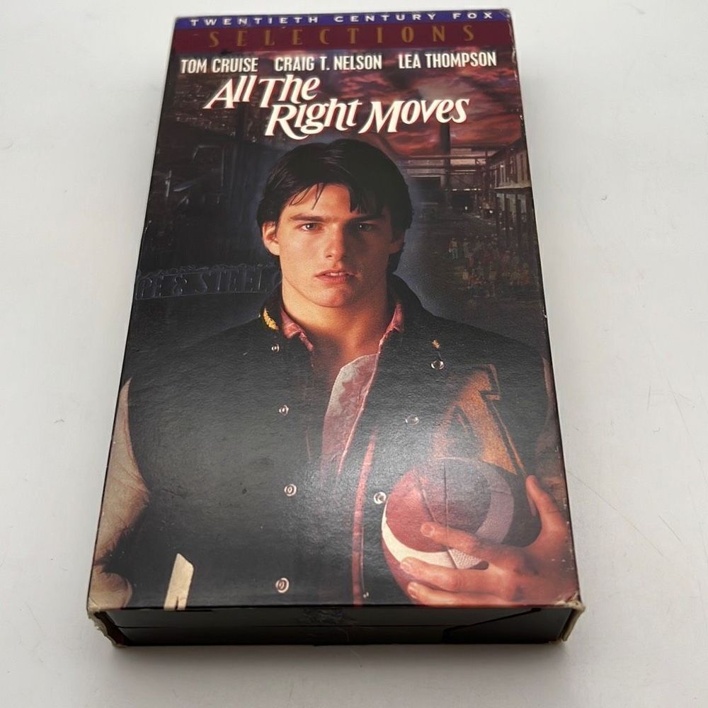All The Right Moves VHS Tom Cruise Lea Thompson 80's‎ Drama Original CBS FOX